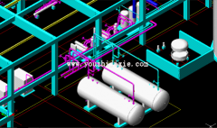 非常不错的3D厂房设计图 工厂布置三维图分享一份